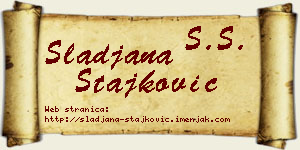 Slađana Stajković vizit kartica